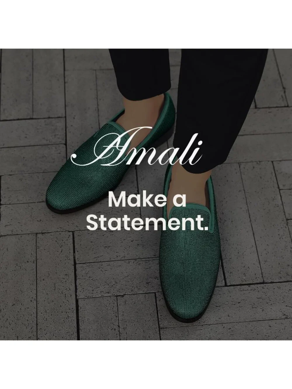 Amali Men's Green Dazzle Velvet Tuxedo Loafer Slip On Formal Wedding Dress Shoes